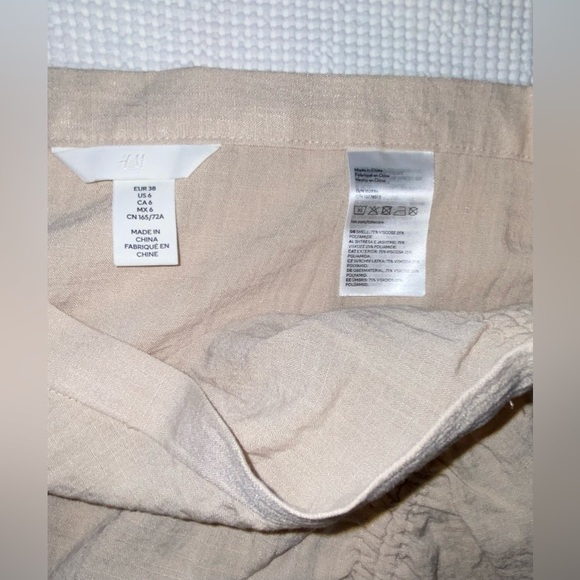 Women’s H&M light beige Draped midi skirt size 6 - Picture 4 of 12